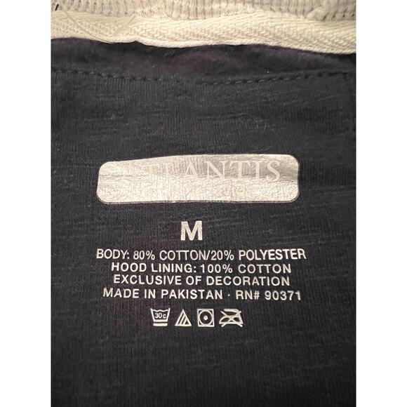 Atlantis Bahamas 1998 Hoodie Men's Medium Dark Blue Half Zip Sweater Pullover NW - Picture 5 of 10